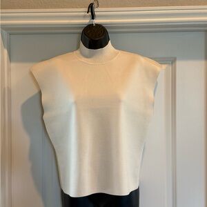 Express Ivory Sleeveless Top